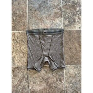 Skims Cotton Rib Boxer Army Size Small